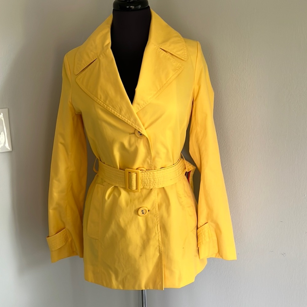 Talbots Petite Yellow Rain Jacket - image 1